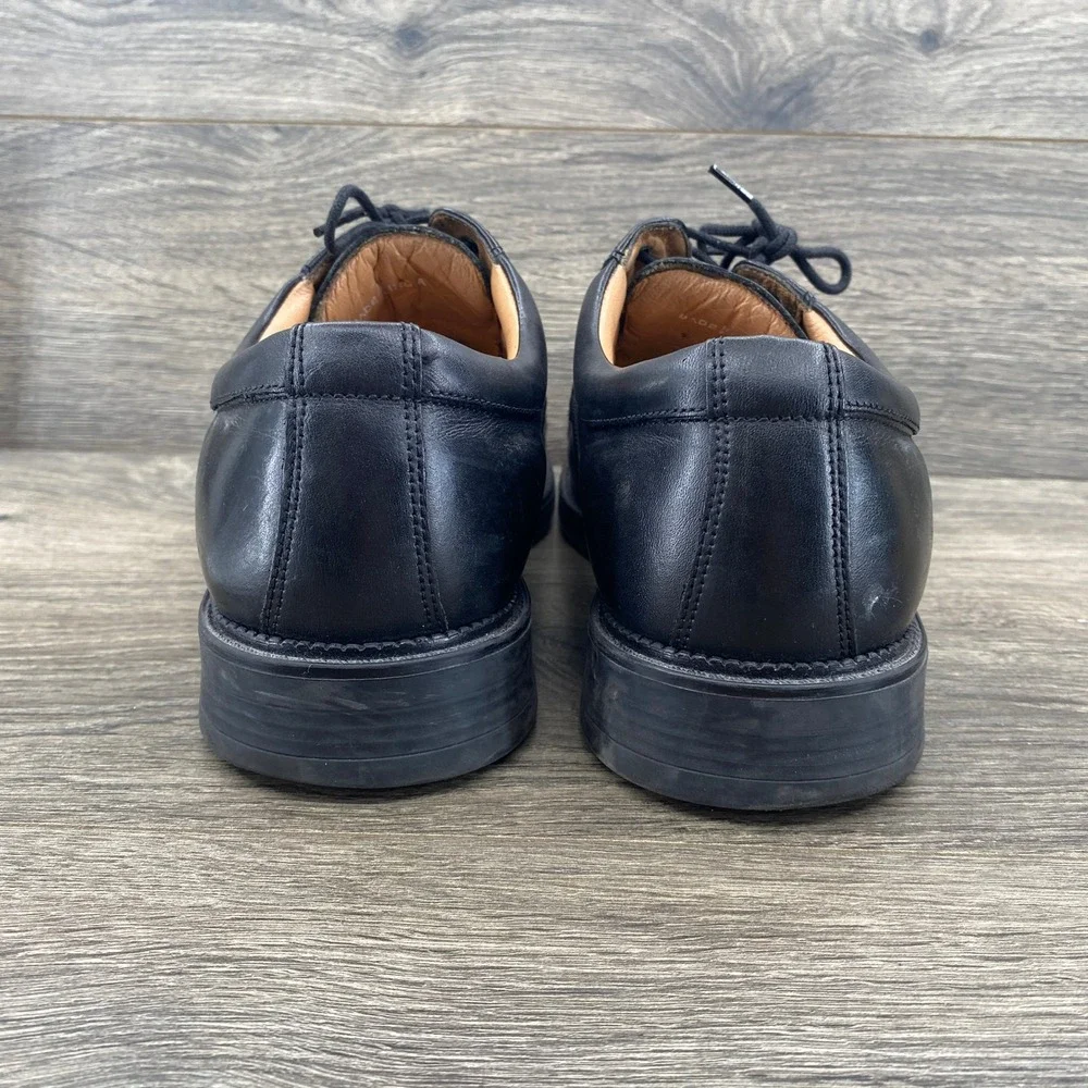 Bostonian Cap Toe Oxford Mens 11 Black Leather Lace Up Dress Shoes 22711